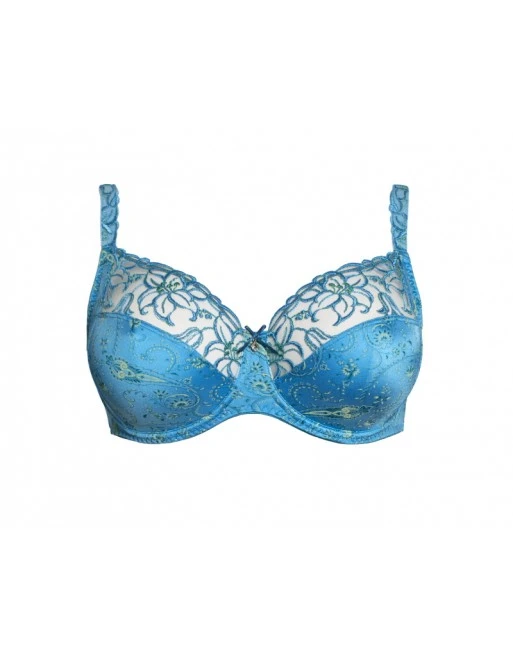 Ulla Dessous Zoë Hele Cup BH Kleine En Grote Maten 70-100 Cup H Tot L - Aqua - 4125 3 Ulla Dessous Zoë Hele Cup BH Kleine En Grote Maten 70-100 Cup H Tot L - Aqua - 4125 - Afbeelding 3