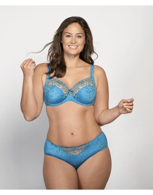 Ulla Dessous Zoë Hele Cup BH Kleine En Grote Maten 70-100 Cup H Tot L - Aqua - 4125 4 Ulla Dessous Zoë Hele Cup BH Kleine En Grote Maten 70-100 Cup H Tot L - Aqua - 4125 - Afbeelding 4