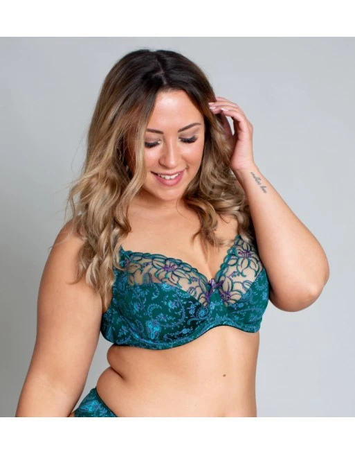 Ulla Dessous Zoë Hele Cup BH Kleine En Grote Maten 70-100 Cup H Tot L - Laurier- 4125 2 Ulla Dessous Zoë Hele Cup BH Kleine En Grote Maten 70-100 Cup H Tot L - Laurier- 4125 - Afbeelding 2