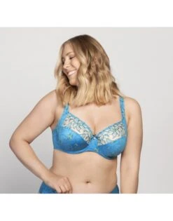 Ulla Dessous Zoë Hele Cup BH Kleine En Grote Maten 70-120 Cup B Tot G - Aqua - 4123 -ondergoed winkel ulla dessous zoe hele cup bh kleine en grote maten 70 120 cup b tot g aqua 4123 3