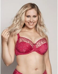 Ulla Dessous Zoë Hele Cup BH Kleine En Grote Maten 70-120 Cup B Tot G - Framboise - 4123